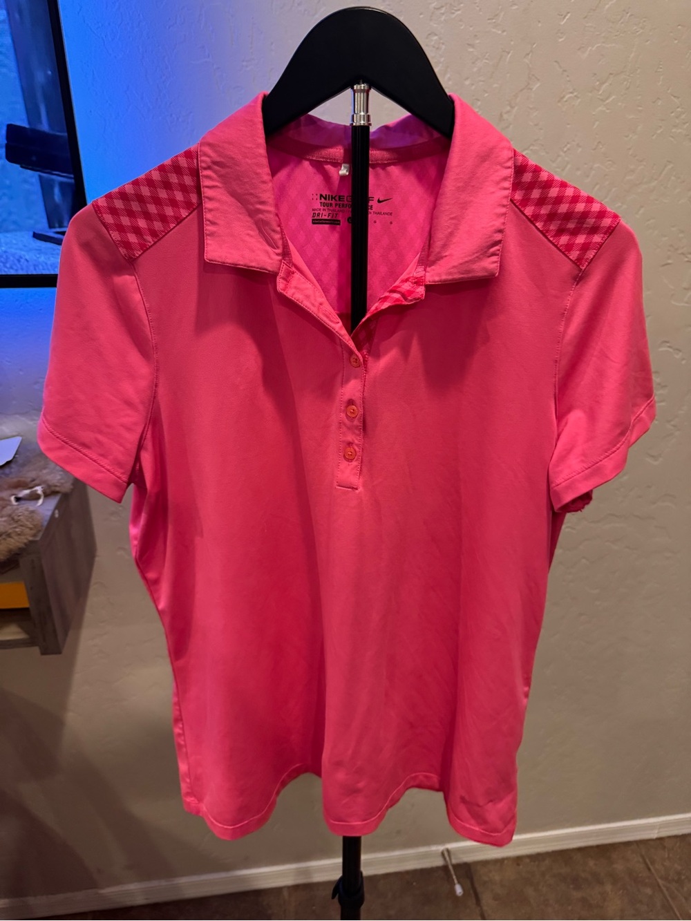 Nike Golf Hot Pink Dri-Fit Polo